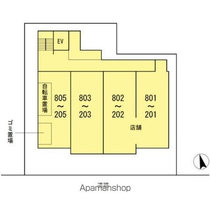 Ｆｉｔｓ　Ｇａｒｄｅｎ[1LDK/47.5m2]の配置図