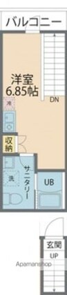 カインドネス八王子大塚Ｃ棟[1R/20.78m2]の間取図