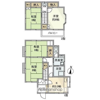 中央戸建[4K/78.61m2]の間取図