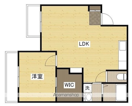 広島県広島市中区住吉町[1LDK/54m2]の間取図