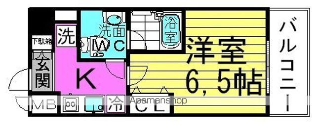 クレストフォルム大阪天満橋の間取り写真