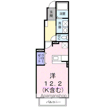 サンタクルス　Ｂ[1R/32.9m2]の間取図