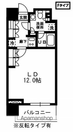 レジディア杉並方南町[1K/32.58m2]の間取図