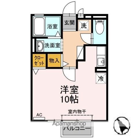アヴェニュー小松寺 Bの間取り写真