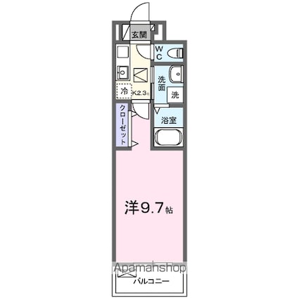 ファースト　スター[1K/28.87m2]の間取図
