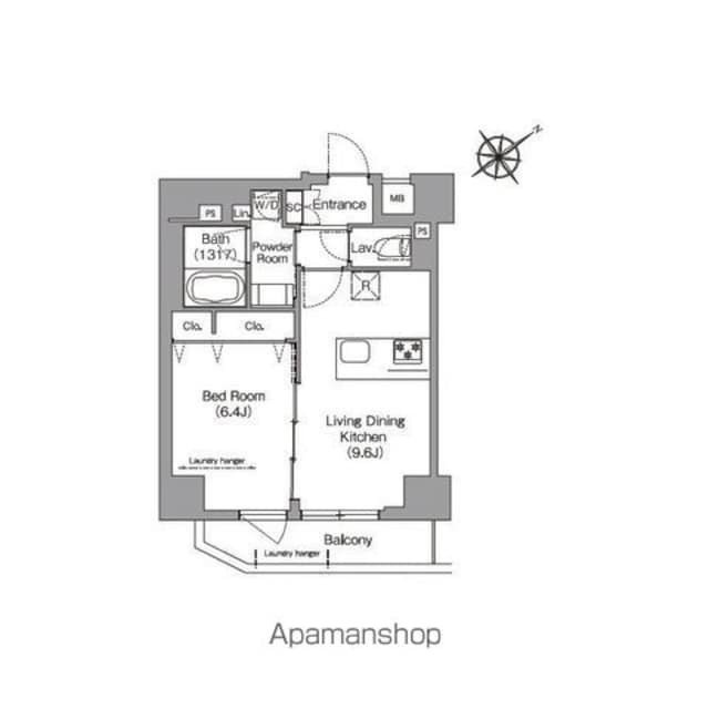ＨＦ押上レジデンス[1LDK/40.23m2]の間取図