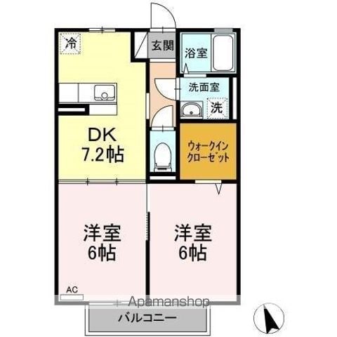 レセンテ シャトーの間取り写真