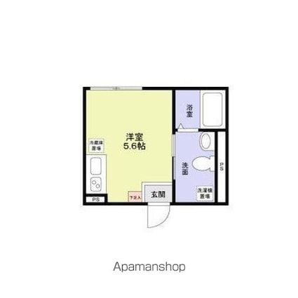 Ａｖｅｎｉｒ中野[1R/16.01m2]の間取図