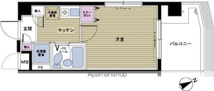 フェニックス高田馬場[1K/19.37m2]の間取図