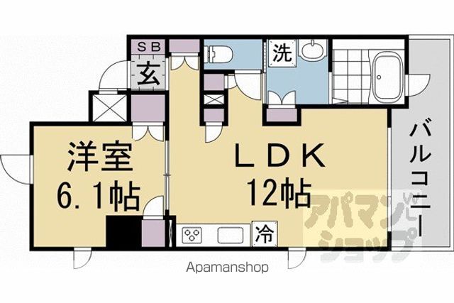 RIVIEREGAUCHE寺町二条の間取り写真