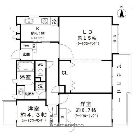 パーク・ハイム浜田山の間取り