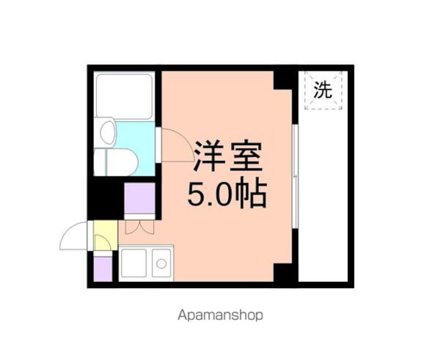 ジョイフル伝法橋[1R/13.5m2]の間取図