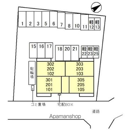 ｃｏｌｌｉｎａ一里山　（コリーナイチリヤマ）[1LDK/42.79m2]の配置図