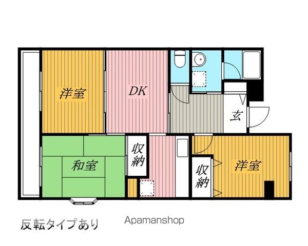 【千葉市稲毛区稲毛東のマンションの間取り】