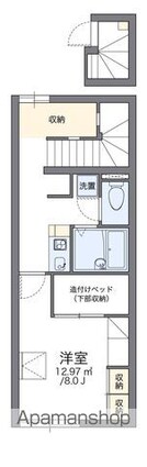 レオパレスさくらんぼⅡ[1K/28.02m2]の間取図