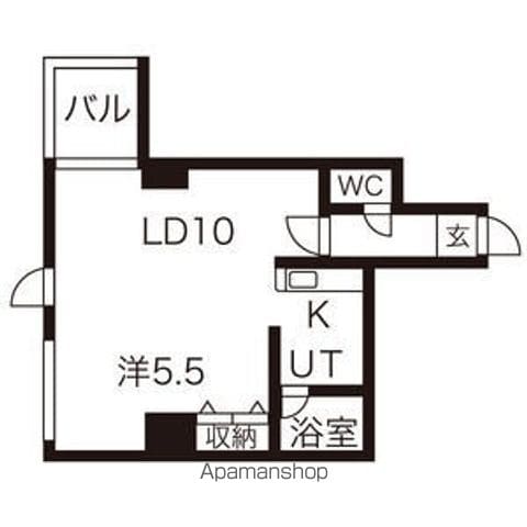 パークヒルズイースト23Aの間取り写真