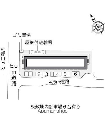 レオパレスサンシティー[1K/19.87m2]の配置図