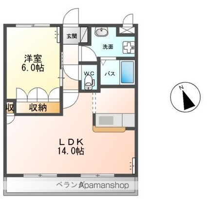 サンク　エトワール[1LDK/44.95m2]の間取図