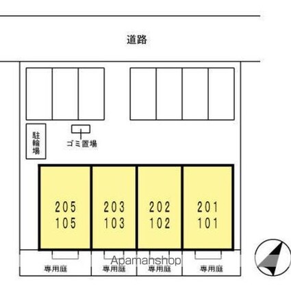 Ｅｌｌｅ　Ｓｏｕｒｉａｉｔ　ｍ．ｎ．ｋ[1R/30.03m2]の配置図