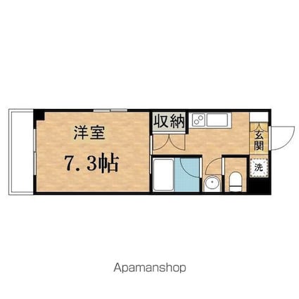 Ｃ’ｓ２２　ＯＨＳＡＷＡ[1K/24m2]の間取図