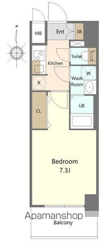 S−RESIDENCE亀島駅前ASCENTの間取り写真