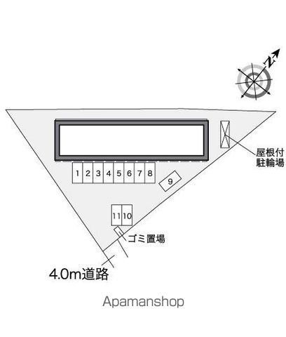 レオパレスＹ＆Ｋ 111 ｜ 東京都昭島市美堀町２丁目30-15（賃貸アパート1K・1階・23.61㎡） その10