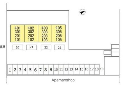川口東マンション[3DK/52.11m2]の配置図