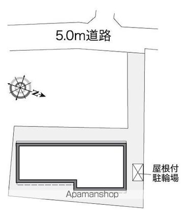 レオパレスエルドラド[1K/23.61m2]の配置図