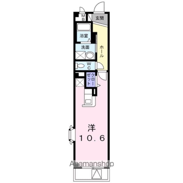 ｍａｔｈｅｒ[1R/30.6m2]の間取図