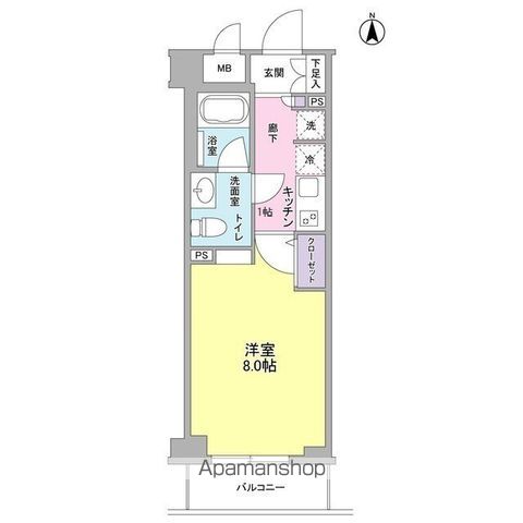 【杉並区井草のマンションの間取り】