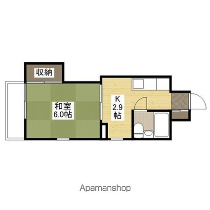 ダイアパレス宝町[1K/24m2]の間取図