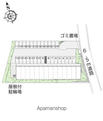 レオパレスガーデンフォレスト[1K/28.02m2]の配置図