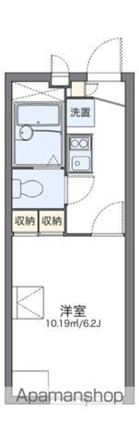 レオパレス東大門[1K/19.87m2]の間取図