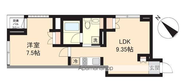 【渋谷区神宮前のマンションの間取り】