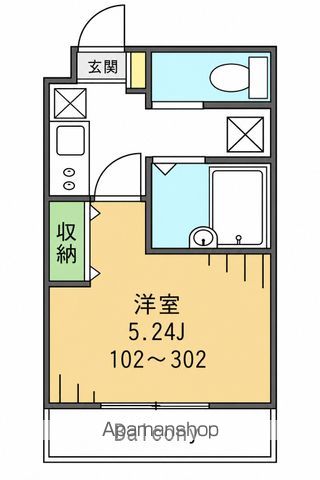 グレイス雷電の間取り写真