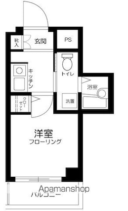 ストーク台東[1K/16m2]の間取図