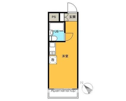 スカイコート荻窪第３[1R/16.21m2]の間取図