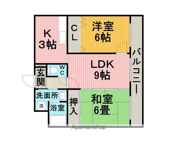 コートイケガミの間取り写真