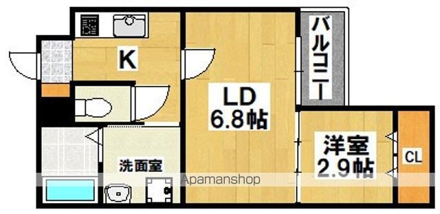 三宝町ジーイーシスの間取り写真