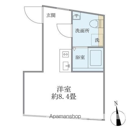 Ｇｒａｎ　Ｆｕｓｉｏｎ日暮里[1R/20.17m2]の間取図