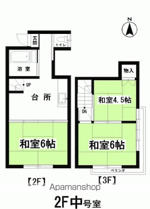 成松アパート[3K/47.52m2]の間取図
