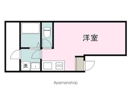 ＳＡＴＯビル神辺[1R/21.7m2]の間取図