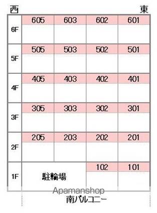 カローラ木屋町[1R/28.35m2]の配置図