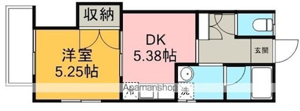 ファーストプレイス[1DK/28.52m2]の間取図