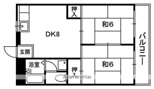マンション城西の間取り写真