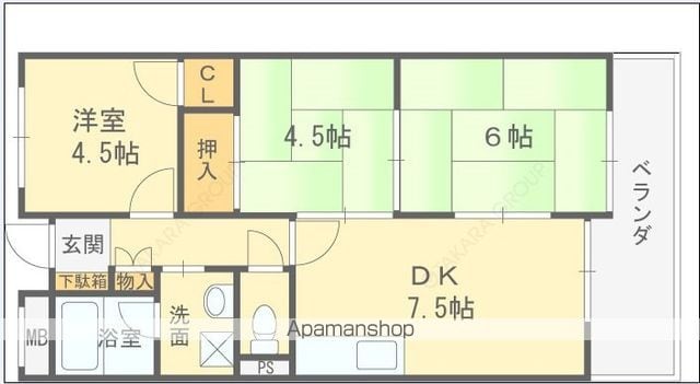 マーベリック横小路の間取り写真