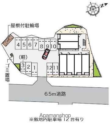 クレイノＯｌｉｖｅ水口[1K/25.89m2]の配置図