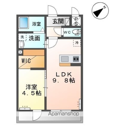 仮）土浦市乙戸南アパート[1LDK/35.33m2]の間取図