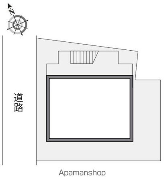 レオパレス晴雅[1K/20.28m2]の配置図