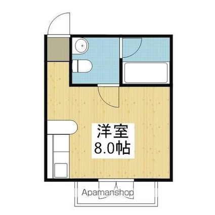 ユタカ・ハイツ[1R/20m2]の間取図